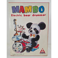 VINTAGE *PRISTINE* 1960's Mambo Panda Electric Drummer Battery Operated Toy