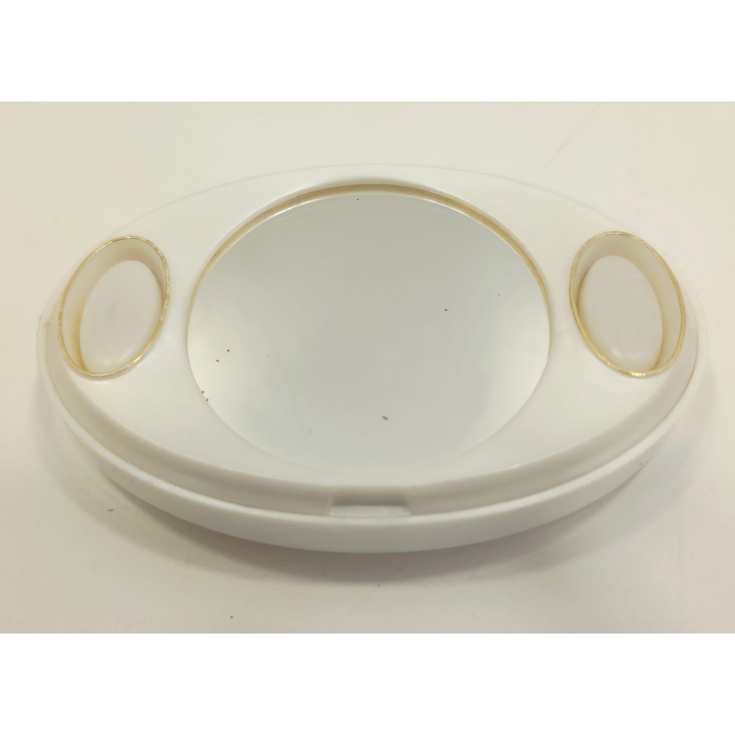 VINTAGE *NEW* 1960's Twin-Lite Beauty Lighted Hand Makeup Mirror - White