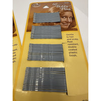 VINTAGE *NEW* 1977 Goody 60-Ball Tip Hair Bobby Pins On Card Silver X 3 #824