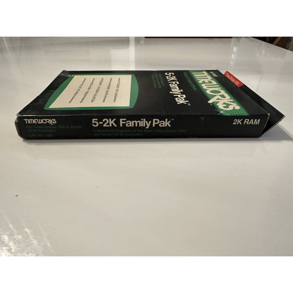 VINTAGE *NEW* Timeworks 5-2K Family Pak - Sinclair 1000 Cassette
