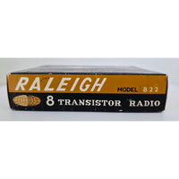 VINTAGE *PRISTINE* 1970's Raleigh 8 Model 822 Black AM Transistor Radio