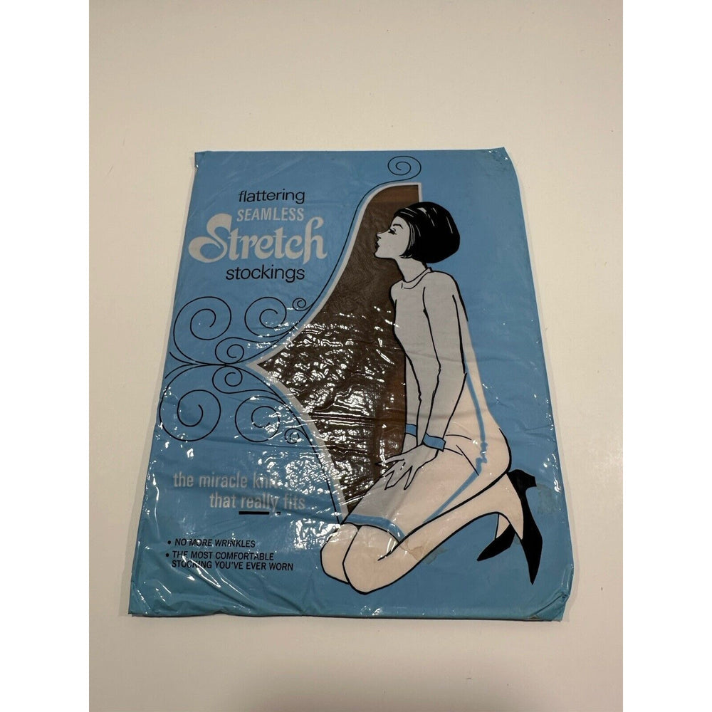 VINTAGE *NEW* Merry Maid-DemiToe Stretch-Pecan-3 pair-Sz9.5-10M
