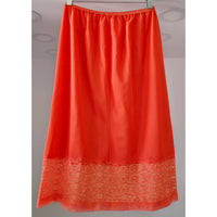 VINTAGE *NEW* 1960's Movie Star Women's Poppy | Red Slip  Skirt w/Lace Trim Sz L