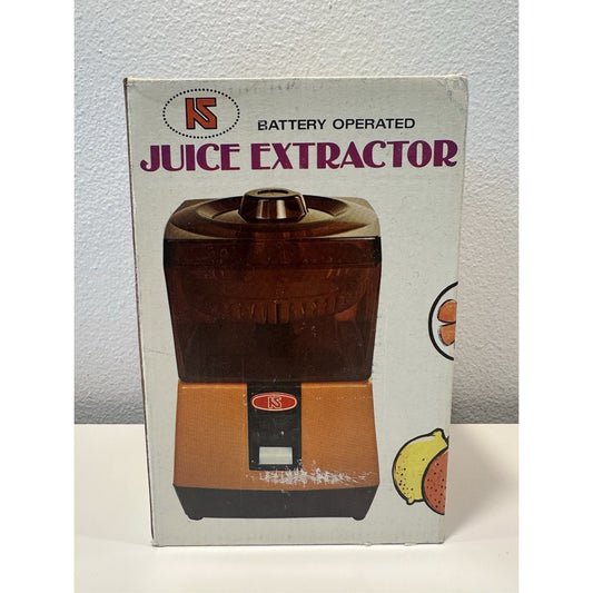 VINTAGE *NEW* 1970's KS Juice Extractor Battery-Operated | Movie