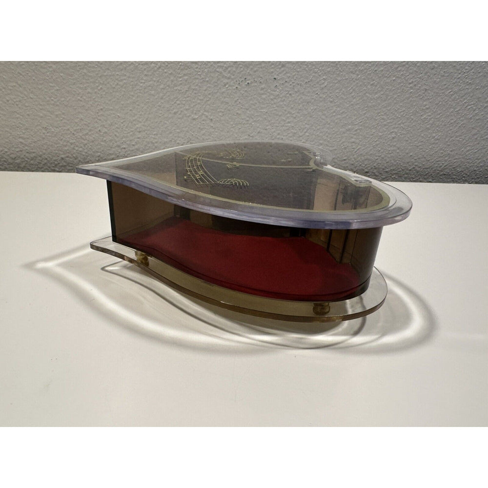 VINTAGE *NEW* Sankyo Heart Jewelry Music Box Plays "Light Up My Life"