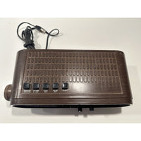 Needs Lovin' - VINTAGE 1970's MASON Digital Alarm Clock Am/Fm Radio Dimmer Wood Grain