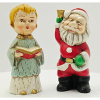 VINTAGE *NEW* 1960's Commadore Happy Time Set of 2 Christmas Figurines Japan