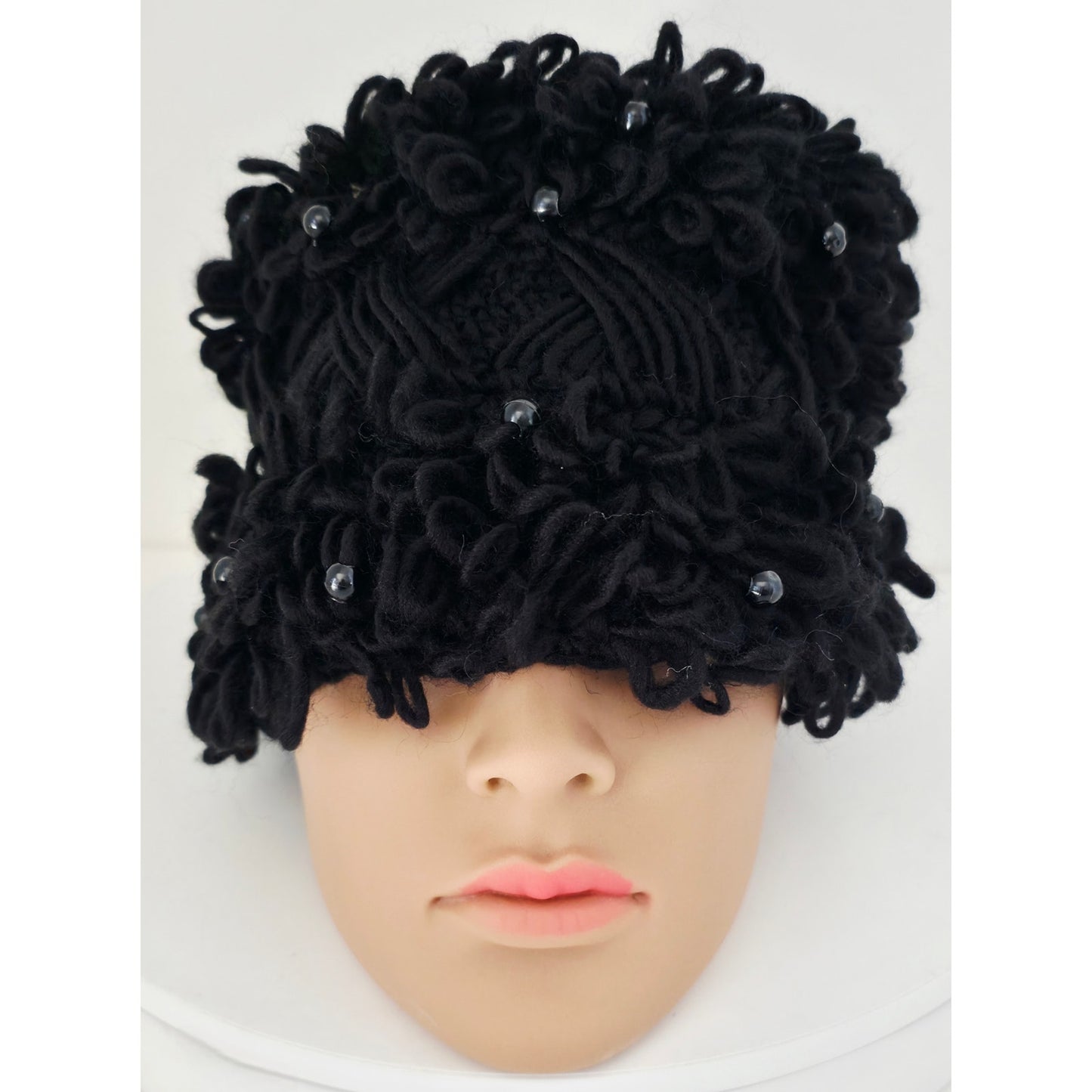 VINTAGE *NEW* 1960's Imported by Andrew St John 100% Acrylic Hat w/Design Japan