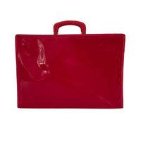 VINTAGE *PRISTINE * 1970's Vinyl Carrying Case Red