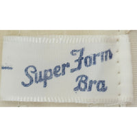 VINTAGE *NEW* 1960's Super Form Women's Novelty Cream w/Flowers Padded Bra 40B