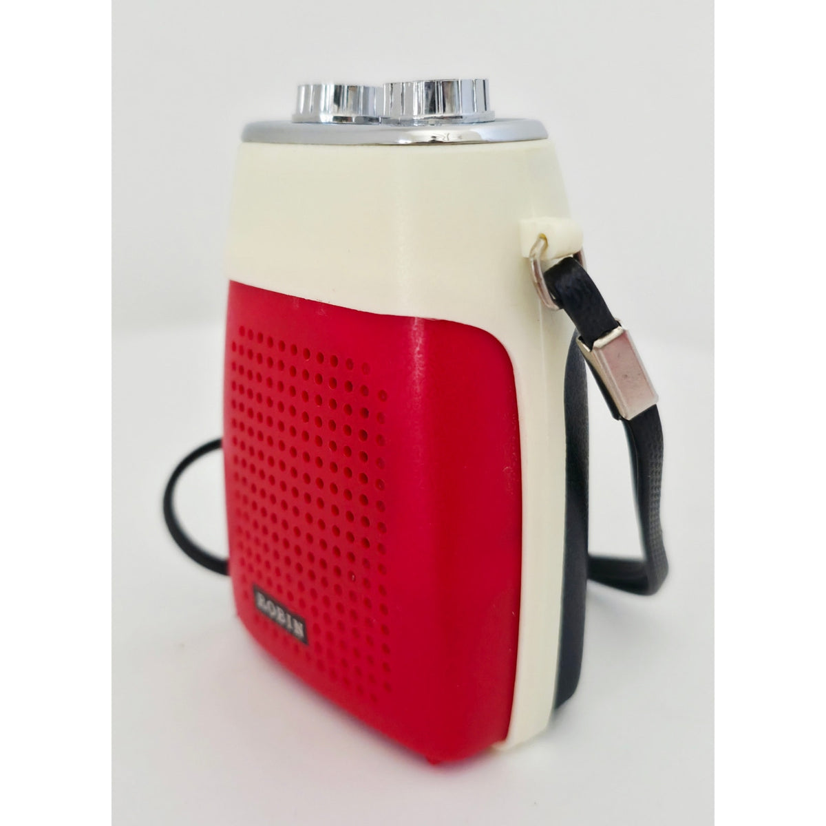 VINTAGE *NEW* 1960's ROBIN AIE-741 Red/Black Solid State Micro Transistor Radio