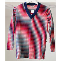VINTAGE *NEW* 1970's WLP Women's Red White Blue Shirt 100% Nylon Size M