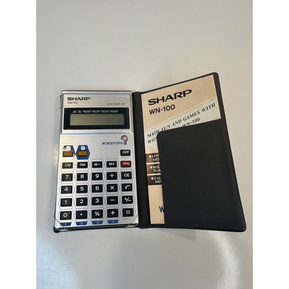 VINTAGE *NEW*  1980's Sharp WN-100 Wondertopia Calculator