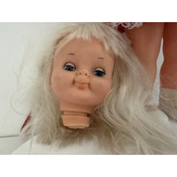 VINTAGE 1960's Headless Doll in Red Dress- Great Prop!