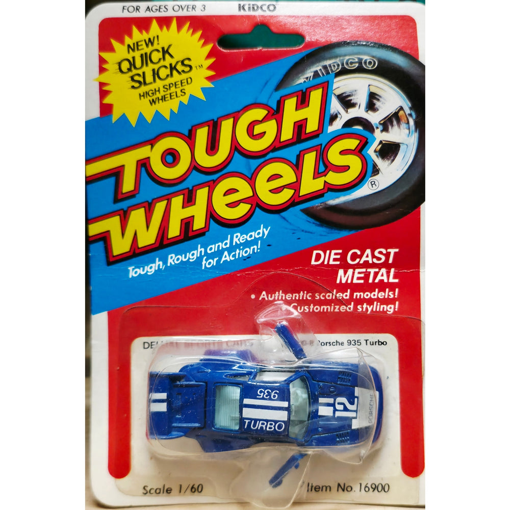 VINTAGE *NEW* 1981 Kidco Tough Wheels Blue Porsche 935 Turbo Scale Model Die Cast Toy Car