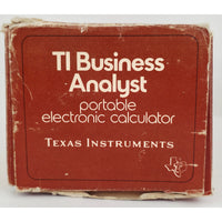 VINTAGE *PRISTINE* 1976 1st Generation Texas Instruments Business Analyst Portable Electronic Calculator