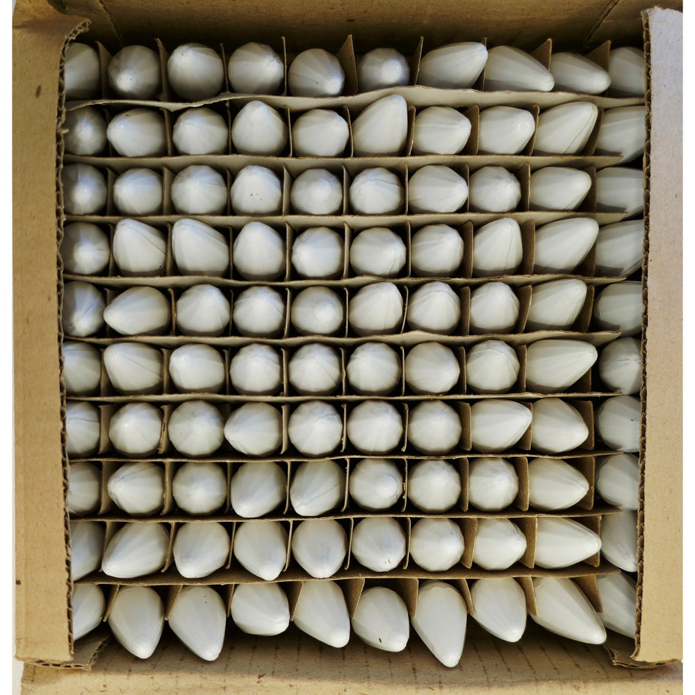 VINTAGE *NEW * 1960's Christmas Light Bulbs C6 Set of 100 - WHITE ONLY
