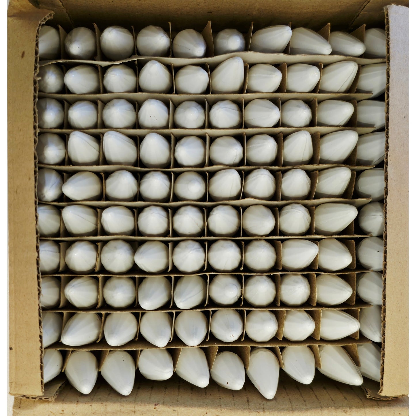 VINTAGE *NEW * 1960's Christmas Light Bulbs C6 Set of 100 - WHITE ONLY