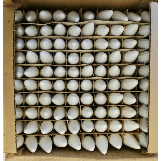 VINTAGE *NEW * 1960's Christmas Light Bulbs C6 Set of 100 - WHITE ONLY