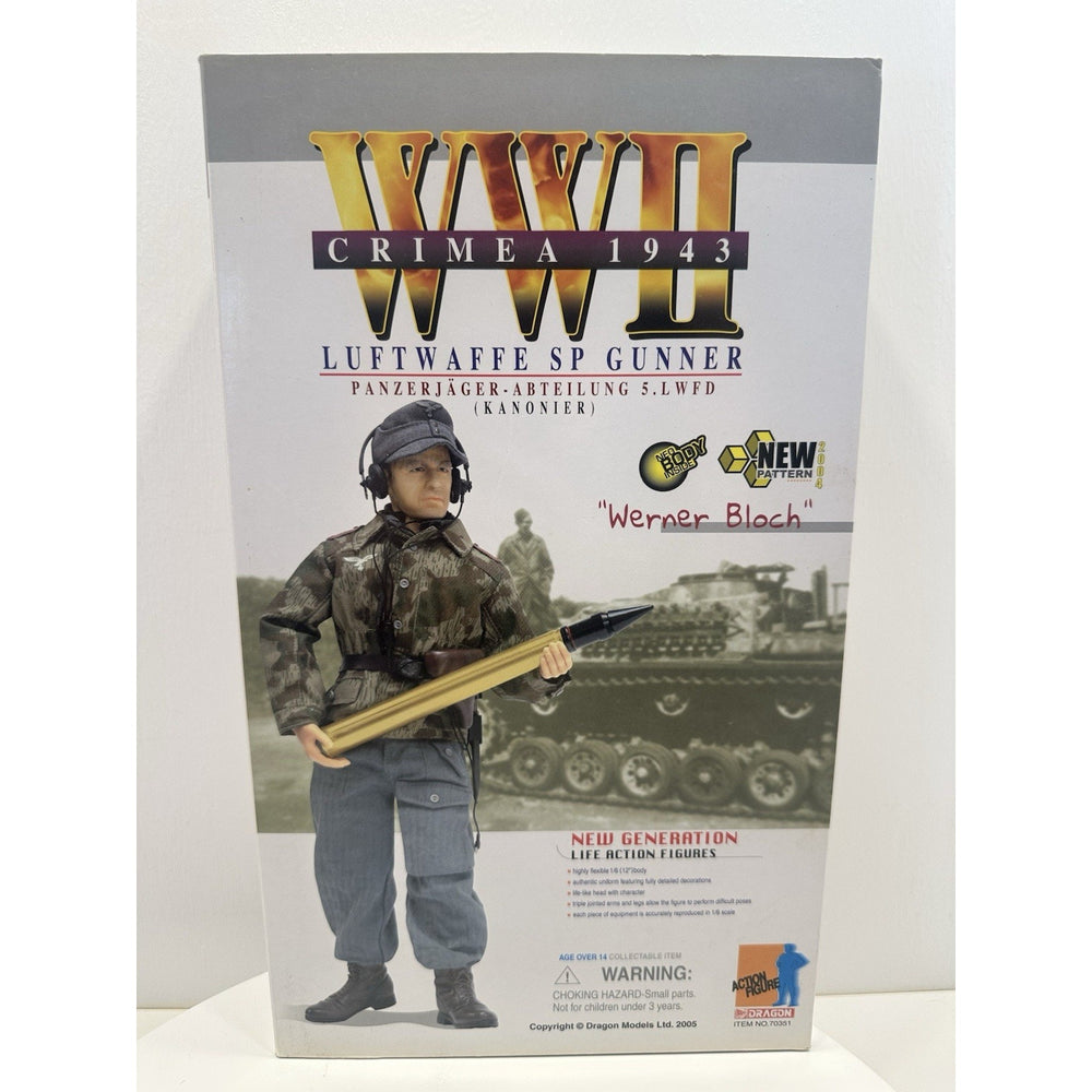VINTAGE *NEW* Dragon WWII "Werner Bloch* Crimea 1943 Panzer Action Figure