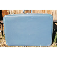 VINTAGE *NEW* 1960's Starflite Blue Hard Shell Luggage Size Large USA