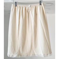 VINTAGE *NEW* 1950's Kayser Women's Cream Half Slip with Scalloped Trim Size L