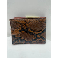 VINTAGE *NEW* 1970's Bi-Fold Coin, Photo and Cash Snake Print Wallet