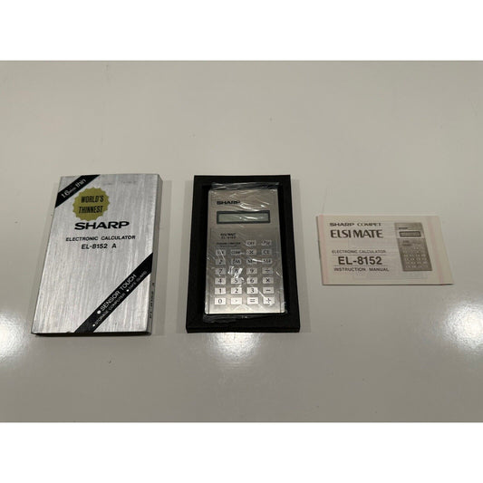 VINTAGE *NEW* 1970's Sharp el8152a "World’s Thinnest" Calculator