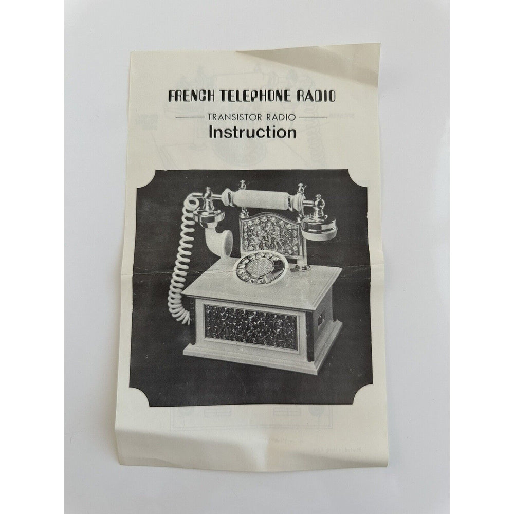 VINTAGE *NEW* French Style Telephone Radio - Solid State