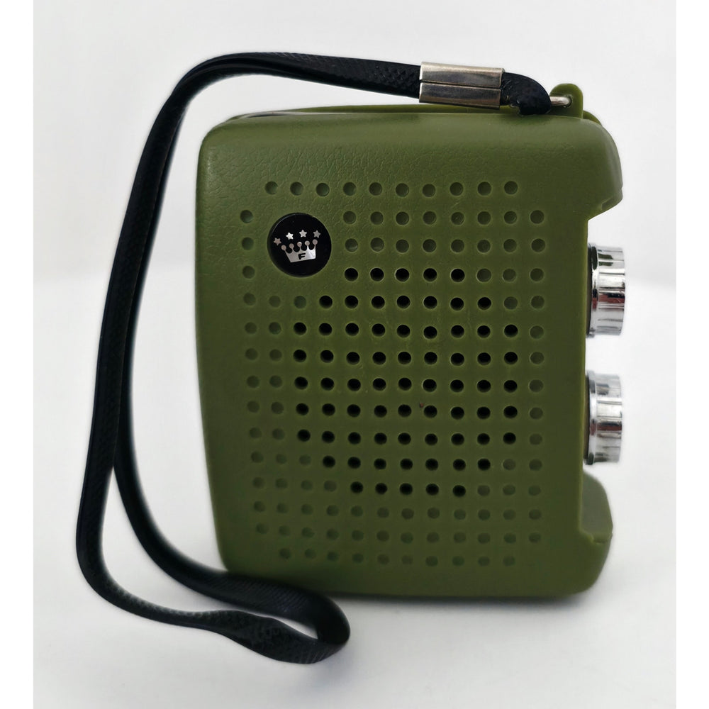 VINTAGE *NEW* 1970's Four Star FS-7 Green Solid State AM Transistor Radio