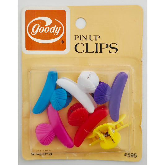 VINTAGE *NEW* 1982 Goody Multicolor Mini Pin Up Clips Box of 6 Individual Colors
