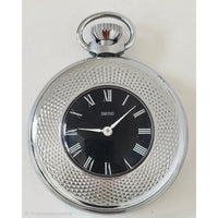 Vintage 1970's Smiths Pocket Watch Silver-Tone Boxed w/ Guarantee Card England