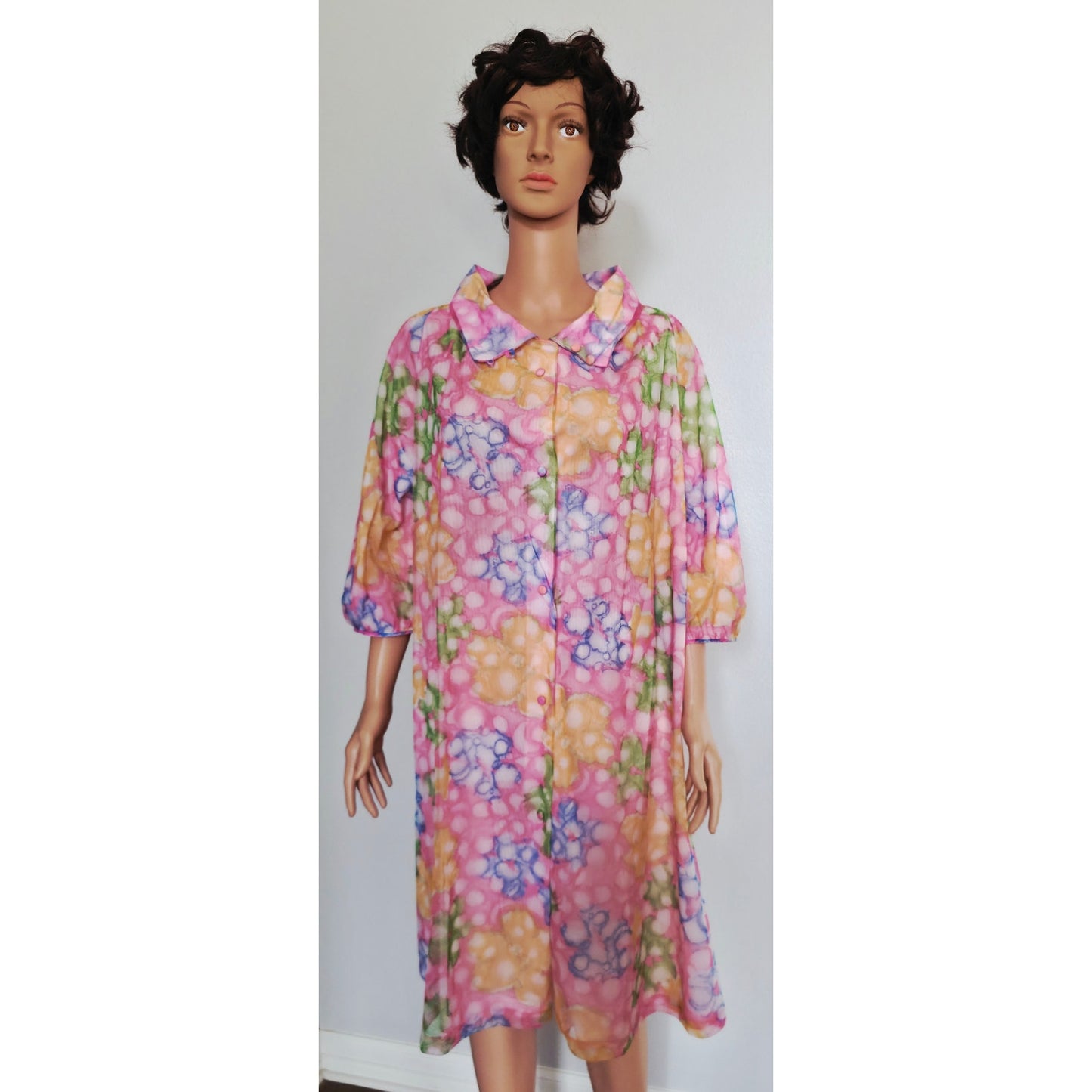 VINTAGE *NEW* 1960's Kayser Women's Robe | Shift Dress | Nylon Gown Size M