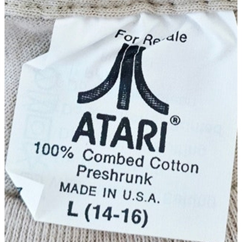 Vintage NEW Original 1980's Atari 'All-Star' Dealer Promo T-Shirt Kid L (14-16)
