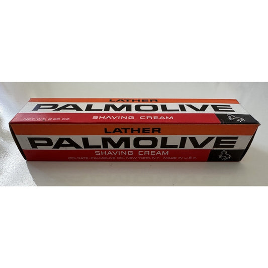 VINTAGE *NEW* 1970's Palmolive Lather Shaving Cream Tube in Box