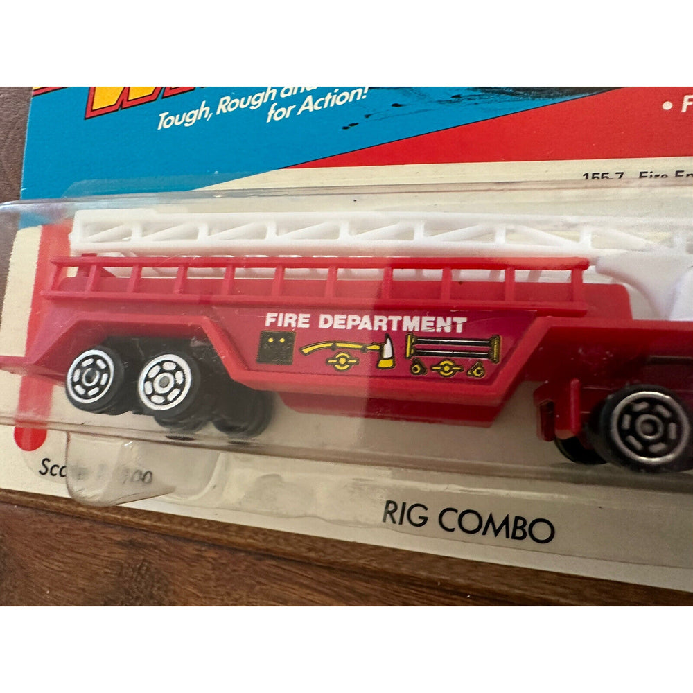 VINTAGE *NEW* 1981 Kidco Tough Wheels RIG COMBO Fire Engine Rescue Ladder