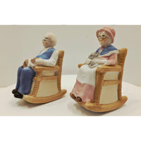 VINTAGE *NEW* 1989 TMD Country Couple Rocking Figurines Set of 2