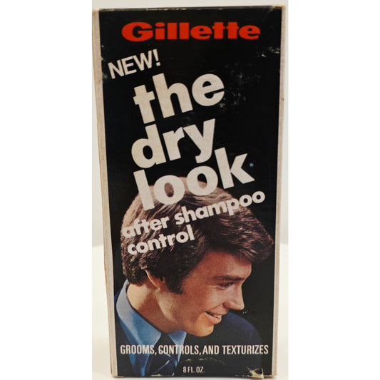 VINTAGE *NEW* 1970's by Gillette After Shampoo Control 'the dry look' Size 8 oz