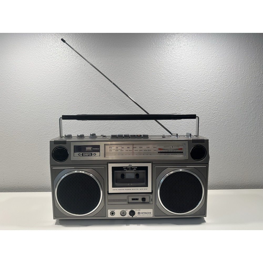 Needs Lovin' - VINTAGE 1980's Hitachi TRK-8020H AM/FM Cassette Stereo Boombox 4 Speaker