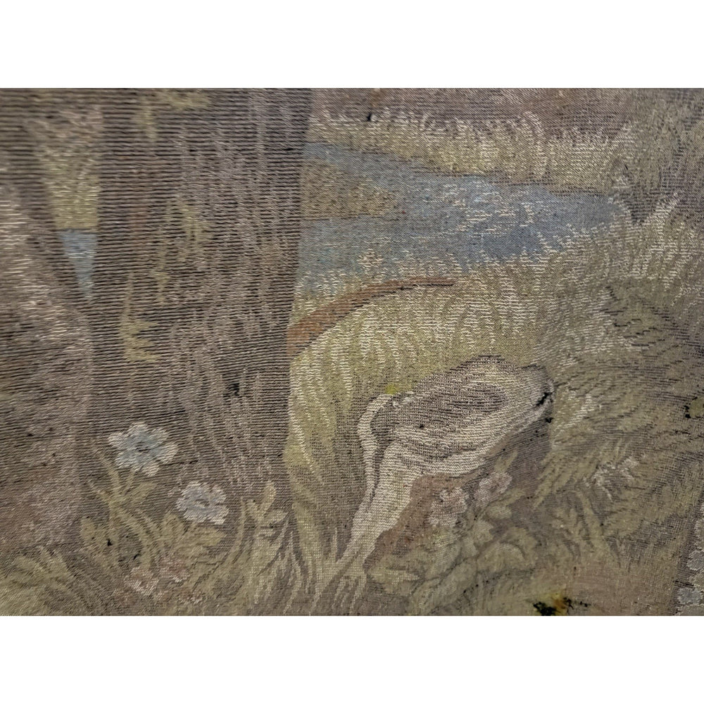 VINTAGE *PRISTINE* 1960's The Covey Of Quail Moroccan Velvet Tapestry