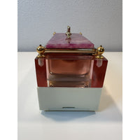 VINTAGE *NEW* 1950's Transistor Radio Jewelry Box Pink Gold