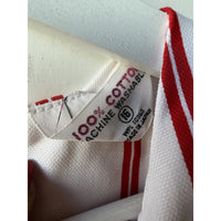 VINTAGE *NEW* 1960's Red/White Striped Waist Tie Romper Size 16 (Fits like 8-10)