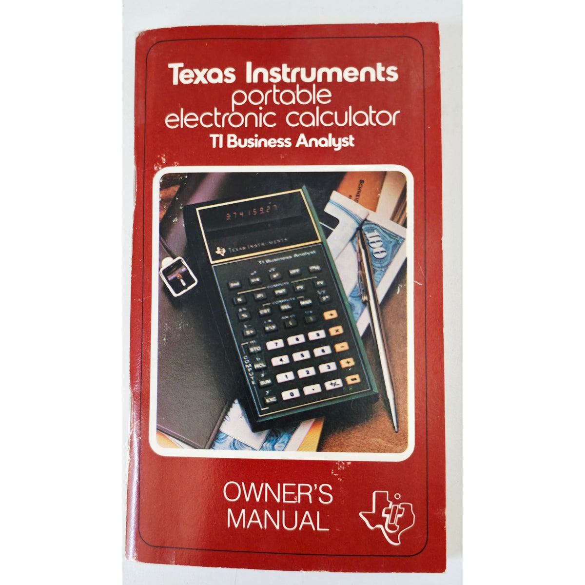 VINTAGE 1976 Texas Instruments TI Business Analyst Calculator Owner's Manual