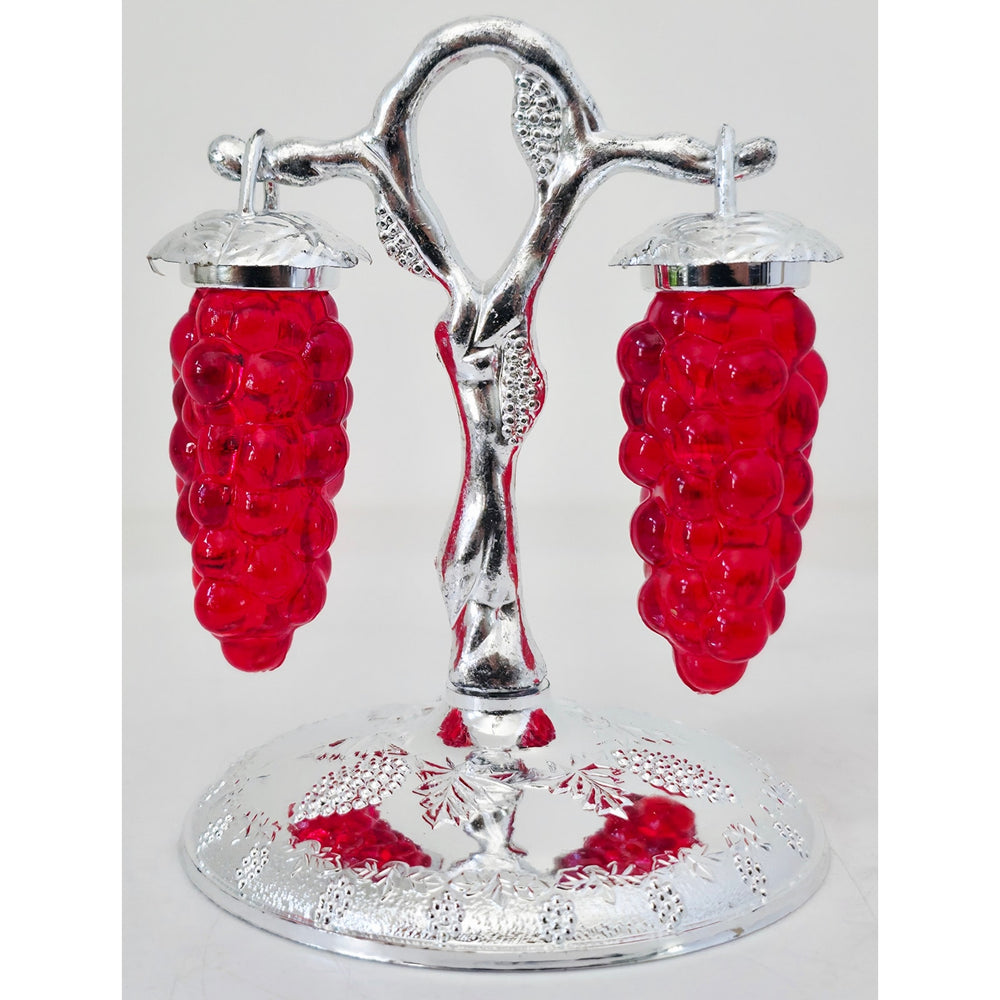 VINTAGE *NEW* 1960's Red Grape Shape Salt and Pepper Shakers Set of 2