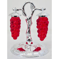 VINTAGE *NEW* 1960's Red Grape Shape Salt and Pepper Shakers Set of 2