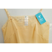 VINTAGE *NEW* 1960's Kayser Women's Yellow w/Lace Chemise | Slip | Top Size 30