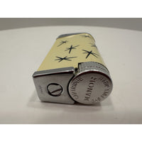 VINTAGE *NEW* 1960's Manor Butane Lighter Cream w/Stars
