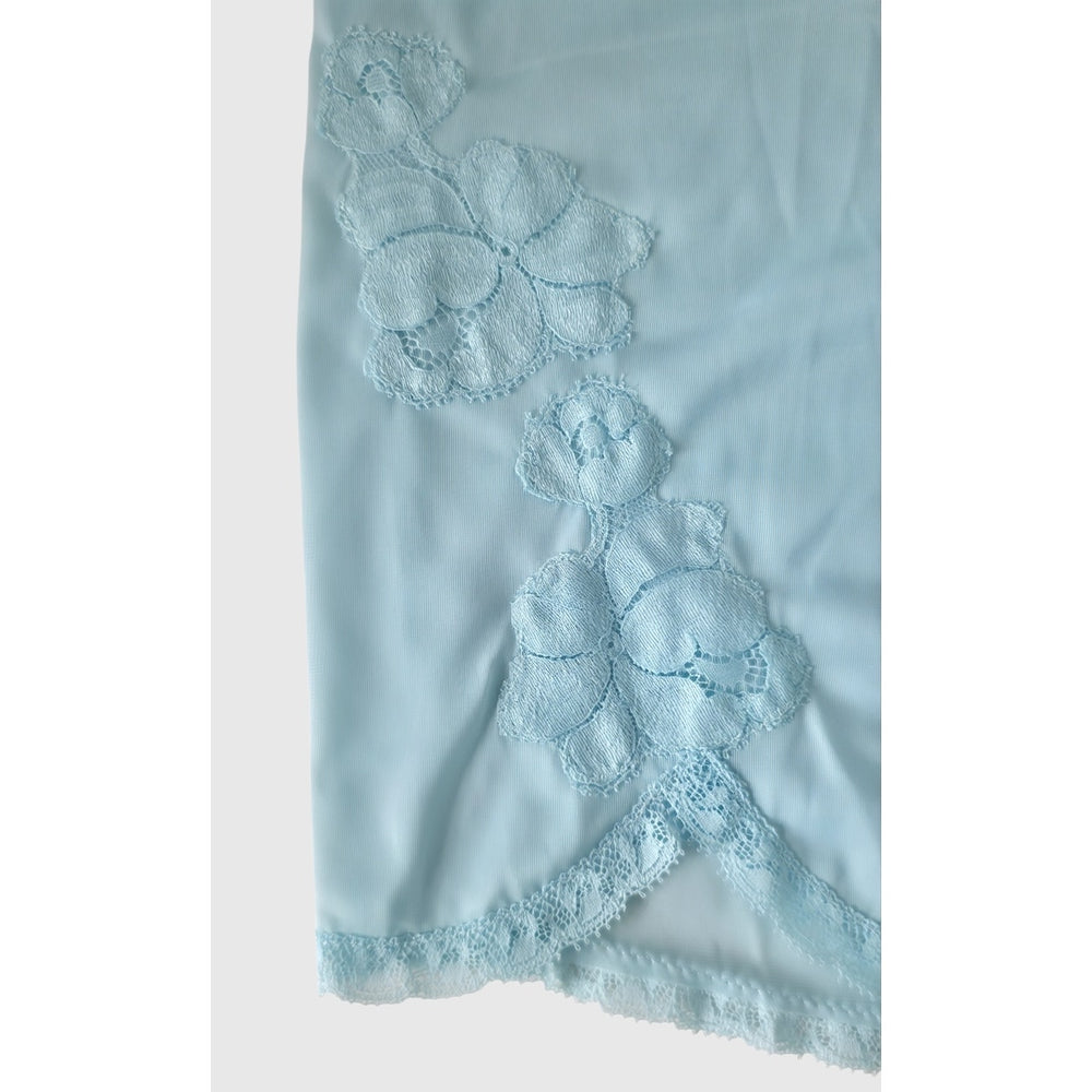 VINTAGE *NEW* 1960's Kayser Women's Light Blue w/Lace Bloomers Panties Size S