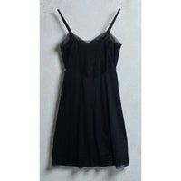 VINTAGE *NEW* 1960's Van Raalte Women's Black with Lace Trim Slip Dress Size 32