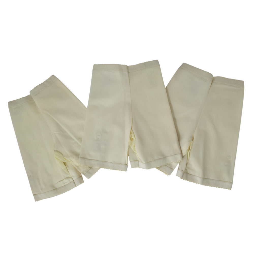 VINTAGE *NEW* 1960's Women's Light Yellow High-Waisted Girdle Size XL Lot of 3